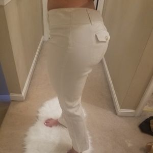 ANNE TAYLOR: Lindsay White size 6P white pants